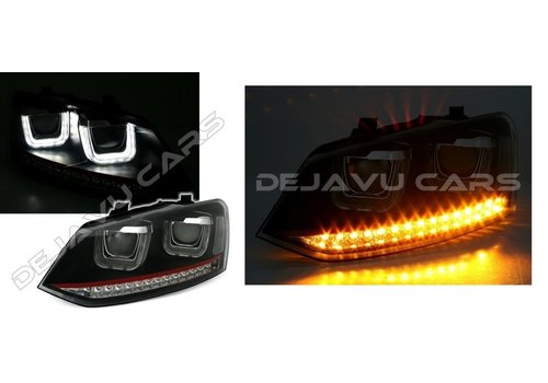 OEM Line ® Xenon Look U LED Headlights for Volkswagen Polo 6R / 6C - GTI Look
