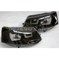 U-LED Xenon Look Headlights for Volkswagen Transporter T5