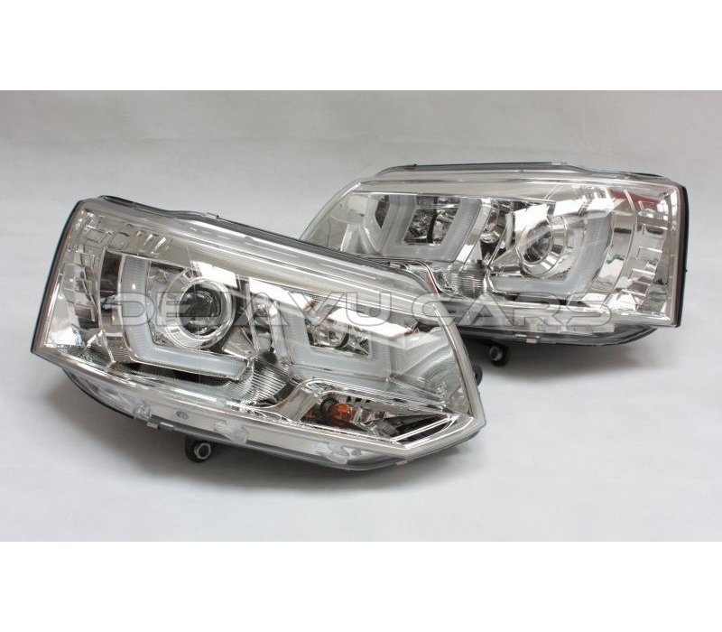 U-LED Xenon Look Headlights for Volkswagen Transporter T5