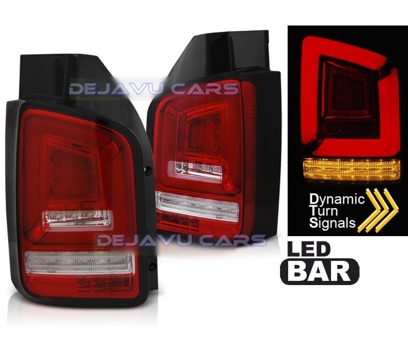 Dynamic LED BAR Tail Lights for Volkswagen Transporter T5.1