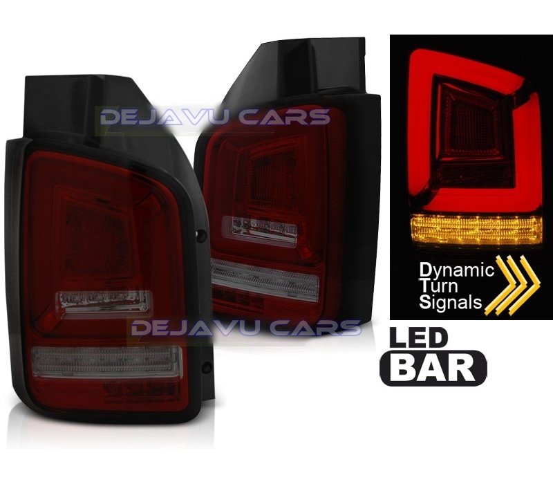 Dynamische LED BAR Achterlichten voor Volkswagen Transporter T5.1