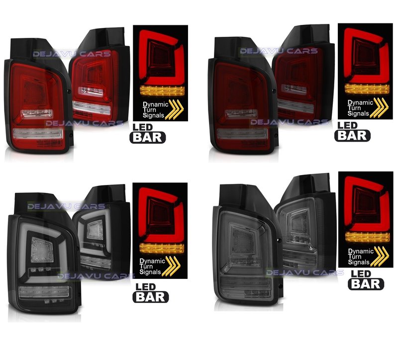 Dynamic LED BAR Tail Lights for Volkswagen Transporter T5.1