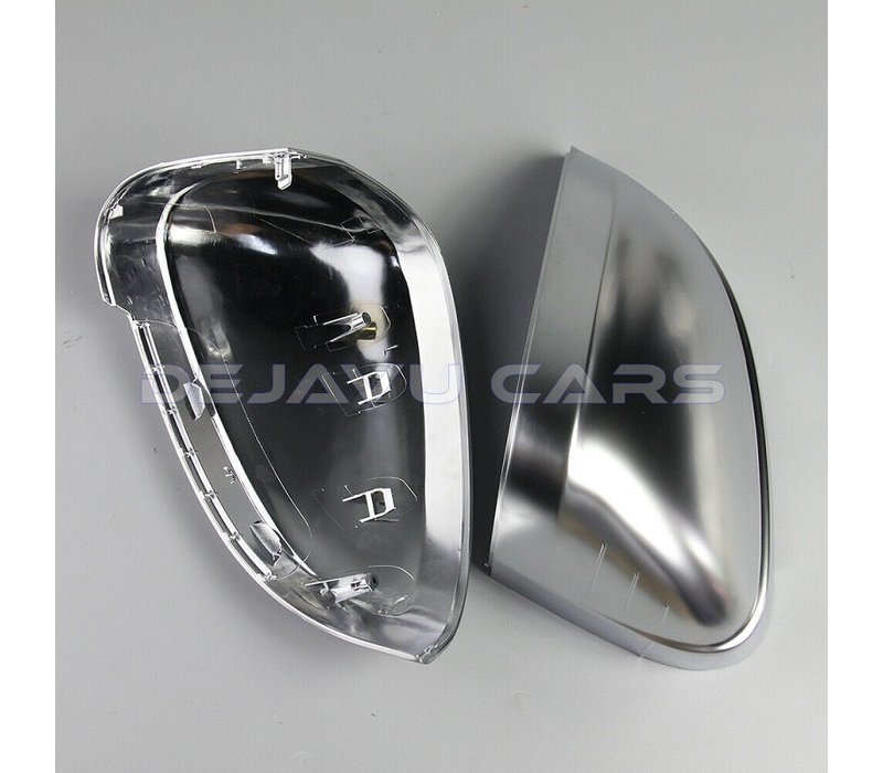 Matt Chrome Mirror Caps for Audi A4 B9 8W, S4, S line & A5 B9 F5, S5, S line