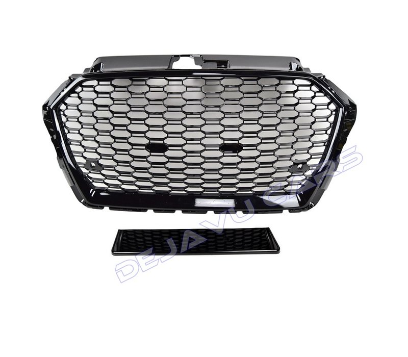 RS3 Look Kühlergrill Black Edition für Audi A3 8V / S line / S3