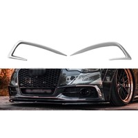 Aggressive front bumper spoiler for Audi A6 C7 S-line & S6