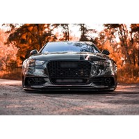 Aggressive front bumper spoiler for Audi A6 C7 S-line & S6