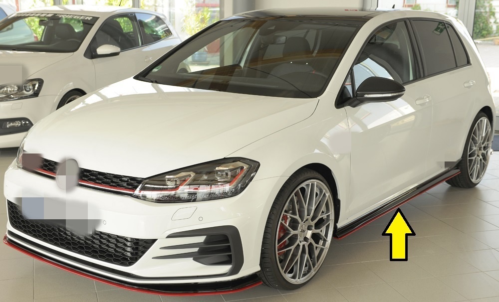 Side skirts Diffuser for Volkswagen Golf 7 GTI Facelift GTI - TCR - WWW ...