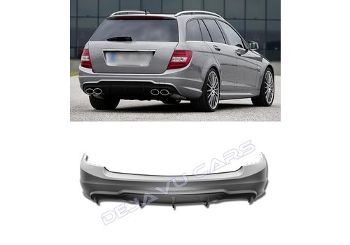OEM Line ® C63 AMG Look Rear bumper for Mercedes Benz C-Class W204 Estate