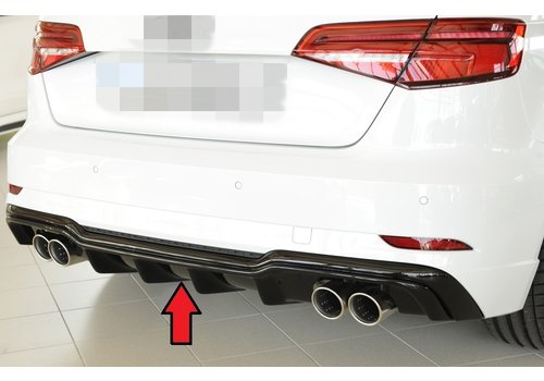 Rieger Tuning S3 Look Diffuser for Audi A3 8V S line