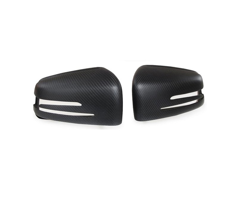 Matt Carbon Mirror caps for Mercedes Benz W176 W204 W246