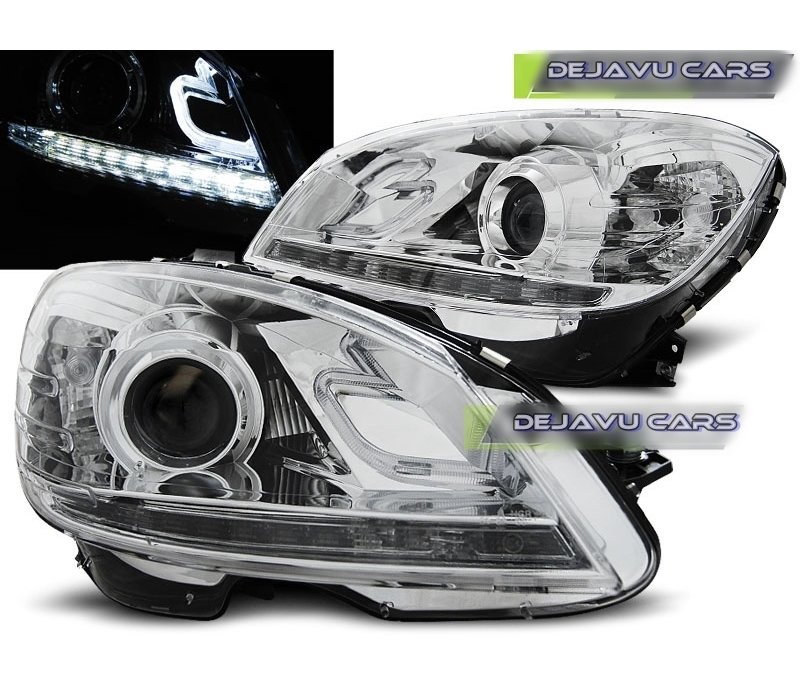 LED Bi Xenon Look Headlights for Mercedes Benz C-Class W204