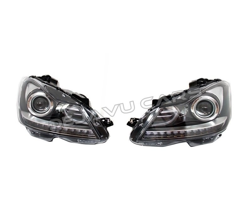 Facelift LED Bi Xenon Look Headlights for Mercedes Benz C-Class W204