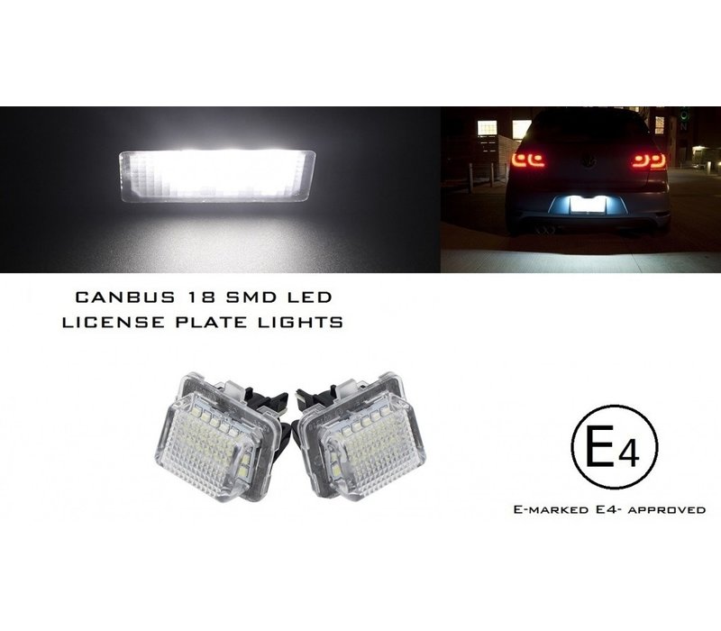 Kennzeichenbeleuchtung Upgrade LED für Mercedes-Benz E W210/C W202 Kaltweiß