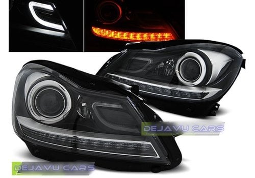 DEPO Bi Xenon Look LED Koplampen voor Mercedes Benz C-Klasse W204 Facelift