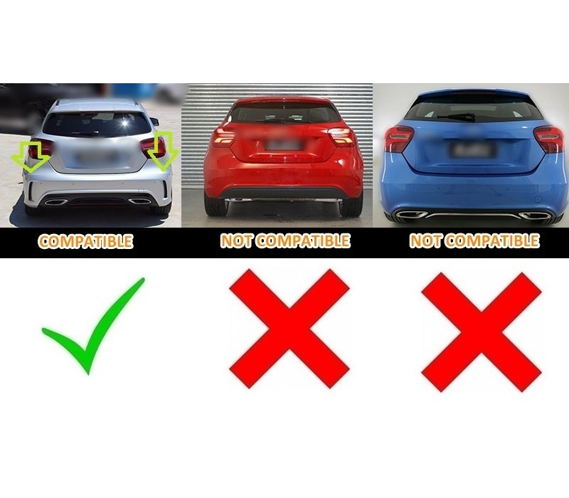 AMG Look Diffuser voor Mercedes Benz A-Klasse W176