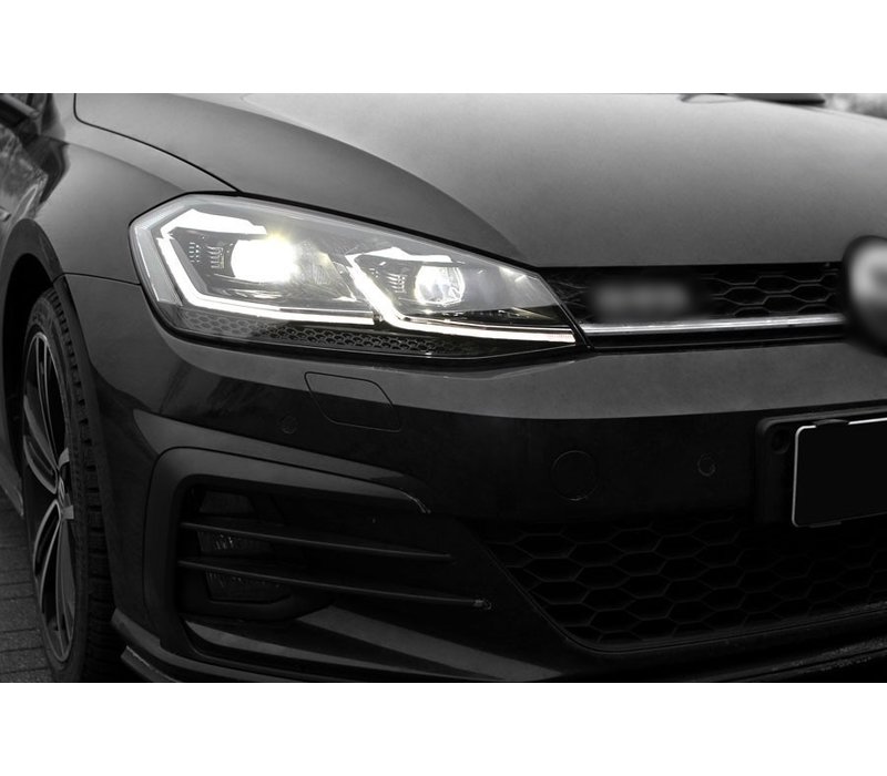 Facelift Look Full LED Matrix Headlights with Start Up Animation for Volkswagen Golf 7.5 Facelift