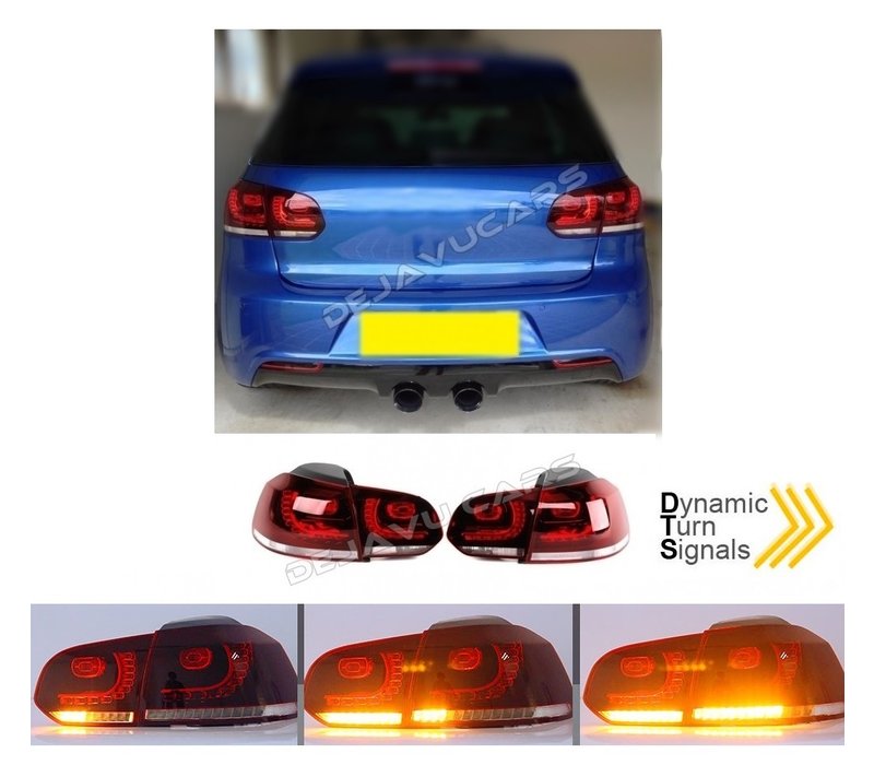 R20 / GTI Look Dynamic FULL LED Tail Lights for Volkswagen Golf 6