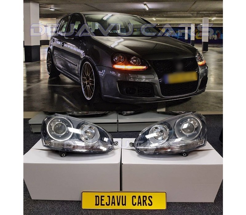 GTI / R32 Xenon Look Scheinwerfer für Volkswagen Golf 5 & Jetta 3