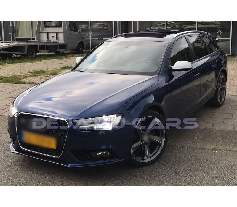 RS4 Look Nebelscheinwerfer Blenden Black Edition für Audi A4 B8.5