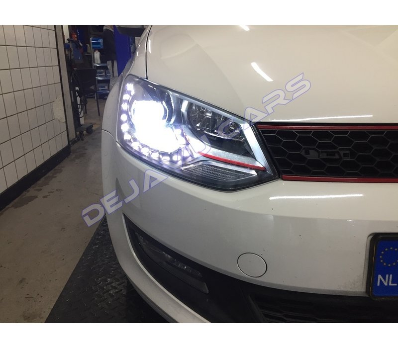 Bi Xenon Look LED Scheinwerfer für Volkswagen Polo 6R / 6C