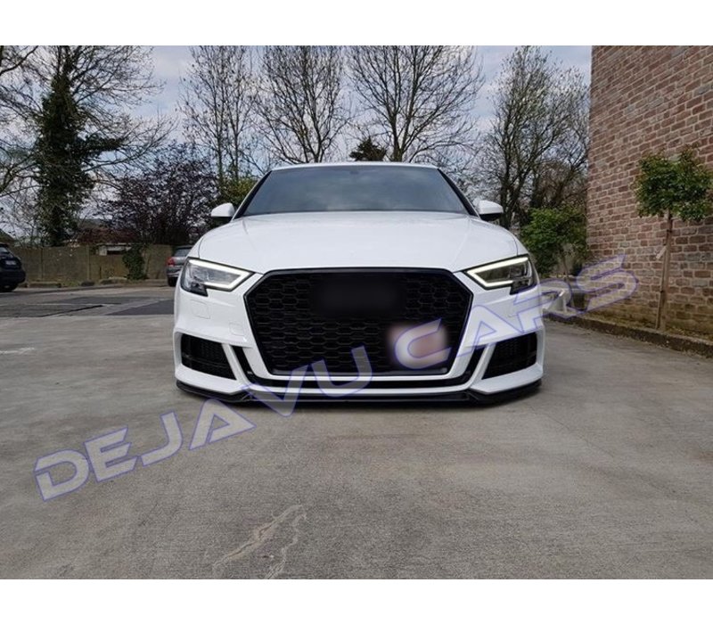 RS3 Look Kühlergrill Black Edition für Audi A3 8V