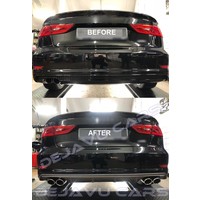 S3 Look Diffuser + Exhaust system for Audi A3 8V S line