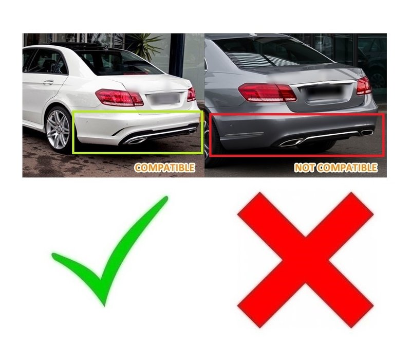 E63 AMG Look Diffuser for Mercedes Benz E-Class W212