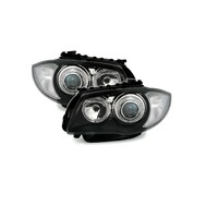 Xenon look Headlights with LED Angel Eyes for BMW 1 Series E81 E82 E87 E88