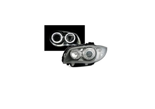 DEPO Xenon look Scheinwerfer mit LED Angel Eyes für BMW 1 Serie E81 E82 E87 E88