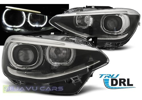 OEM Line ® LED Scheinwerfer Bi Xenon look mit Angel Eyes für BMW 1 Serie F20 / F21