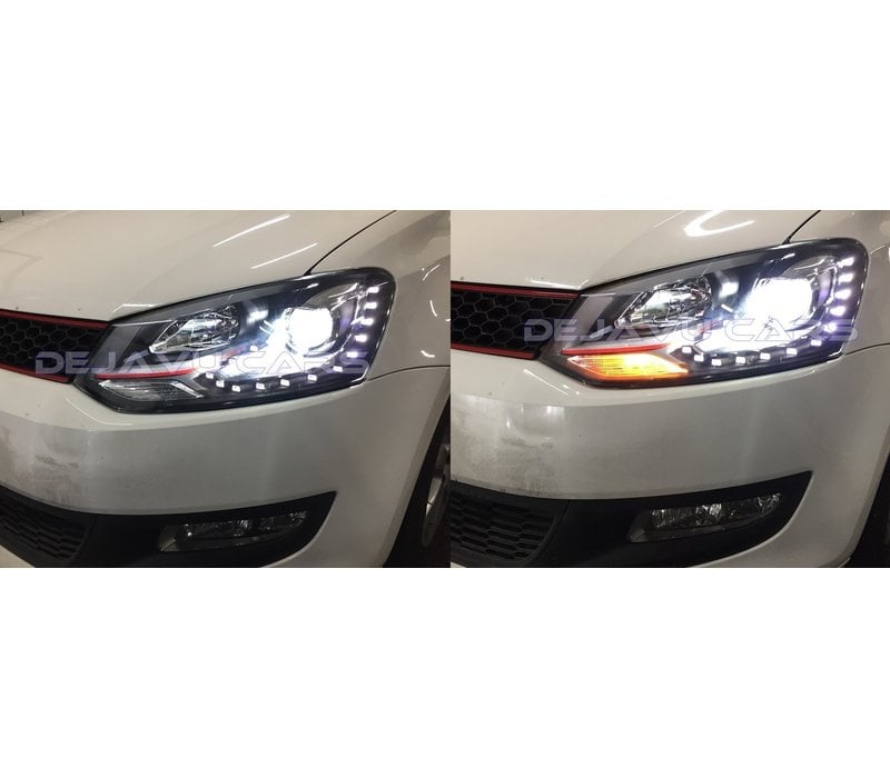 Bi Xenon Look LED Headlights for Volkswagen Polo 6R / 6C