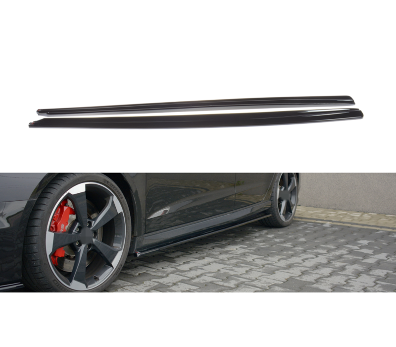 Side skirts Diffuser for Audi RS3 8V