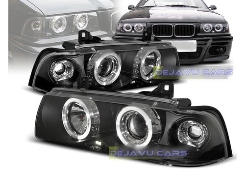 OEM Line ® Xenon look Headlights with Angel Eyes for BMW 3 Series E36