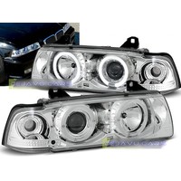 Xenon look Headlights with Angel Eyes for BMW 3 Series E36