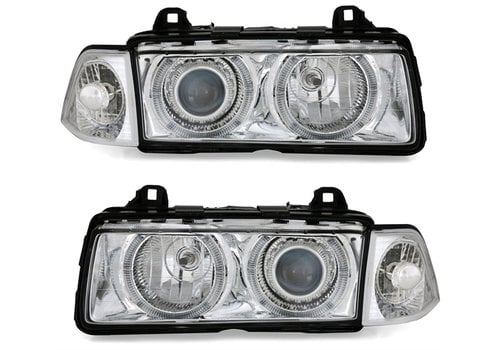 DEPO Xenon look Headlights with Angel Eyes for BMW 3 Series E36