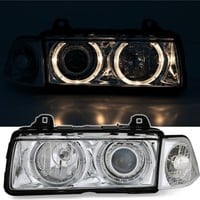 Xenon look Headlights with Angel Eyes for BMW 3 Series E36