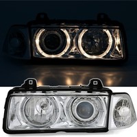 Xenon look Scheinwerfer mit Angel Eyes für BMW 3 Serie E36