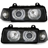 Xenon look Headlights with Angel Eyes for BMW 3 Series E36