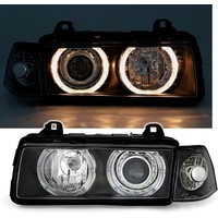 Xenon look Headlights with Angel Eyes for BMW 3 Series E36