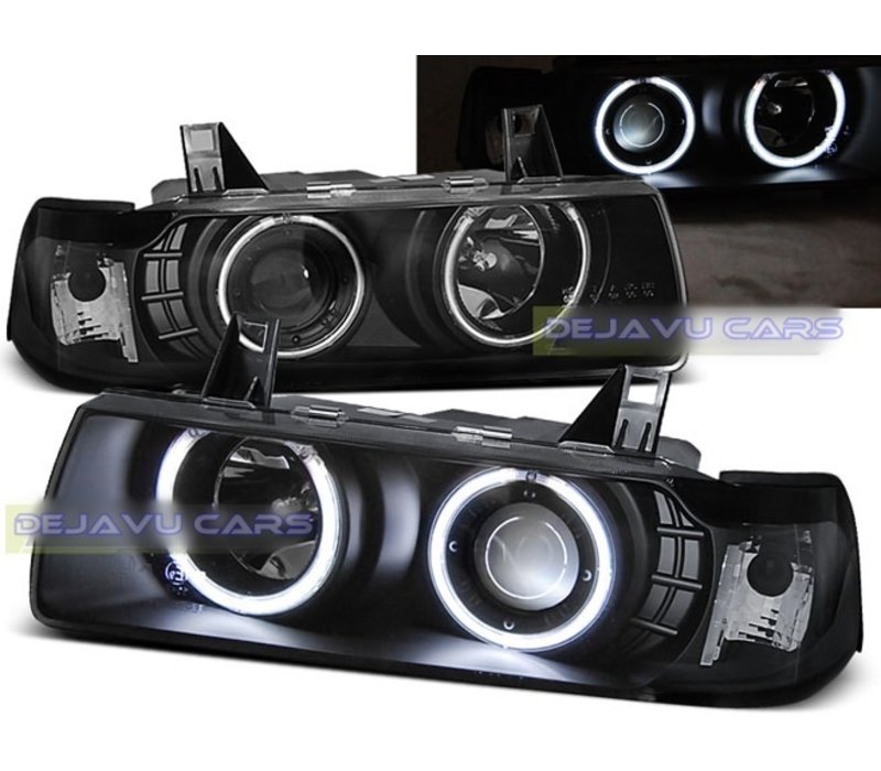 Xenon look Scheinwerfer mit CCFL Angel Eyes für BMW 3 Serie E36