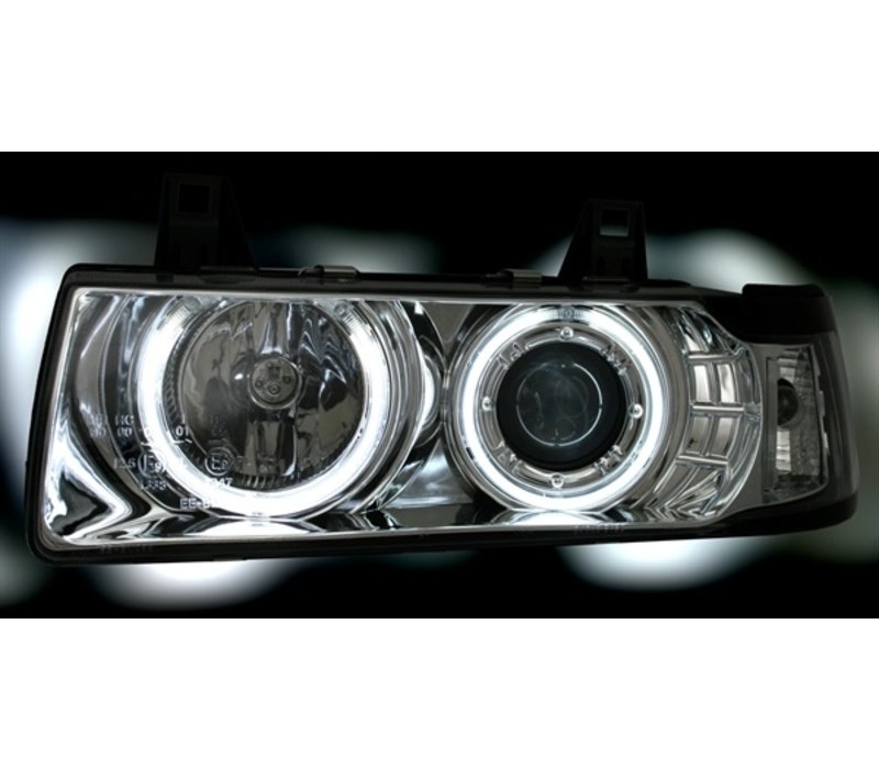 Xenon look Scheinwerfer mit CCFL Angel Eyes für BMW 3 Serie E36
