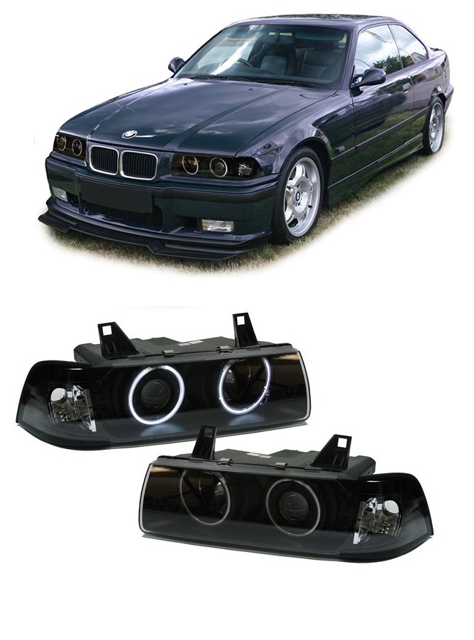 Xenon look Scheinwerfer mit CCFL Angel Eyes für BMW 3 Serie E36