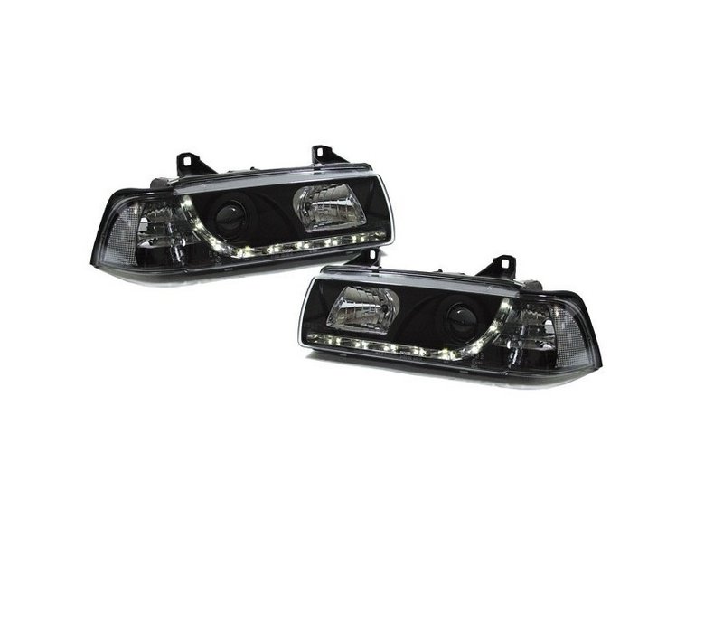 Xenon look Headlights with Devil Eyes for BMW 3 Series E36