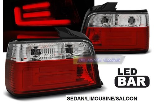 OEM Line ® Red/White LED BAR Tail Lights for BMW 3 Series E36