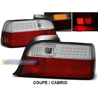 Red/White LED Tail Lights for BMW 3 Series E36