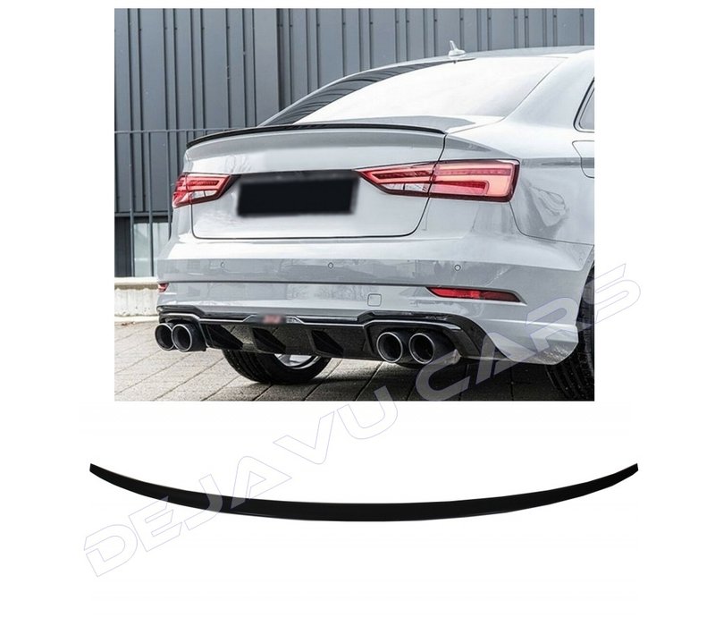 Tailgate spoiler lip for Audi A3 8V, S3, RS3, S line