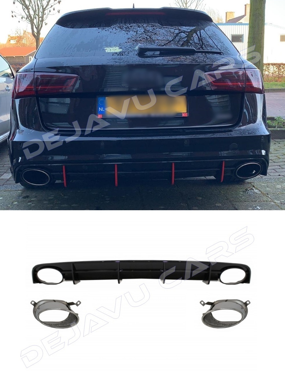 RS6 Look Diffuser for Audi A6 C7.5 Facelift S line / S6 - WWW