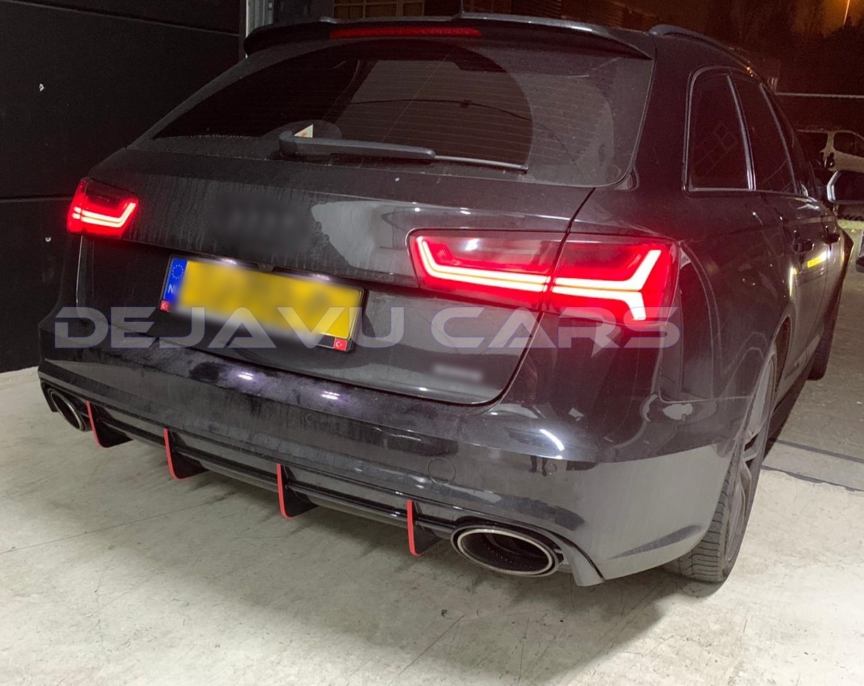 RS6 Look Diffuser for Audi A6 C7.5 Facelift S line / S6 