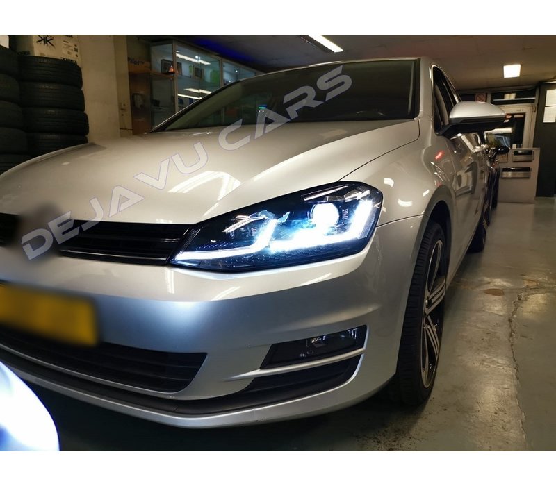 Facelift Look Voll LED Matrix Scheinwerfer mit Start Up Animation für Volkswagen Golf 7