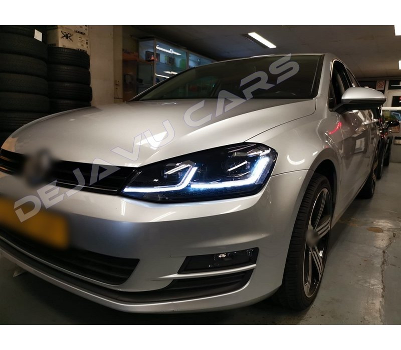 Facelift Look Voll LED Matrix Scheinwerfer mit Start Up Animation für Volkswagen Golf 7